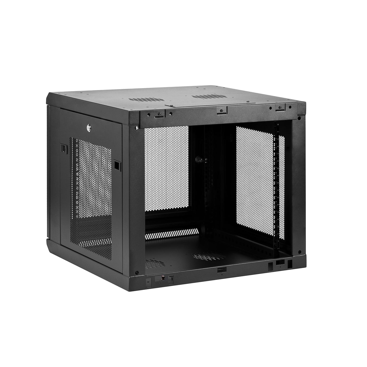 StarTech.com 4-Post 9U Wall Mount Network Cabinet with 1U Shelf, 19" Wall-Mounted Rack