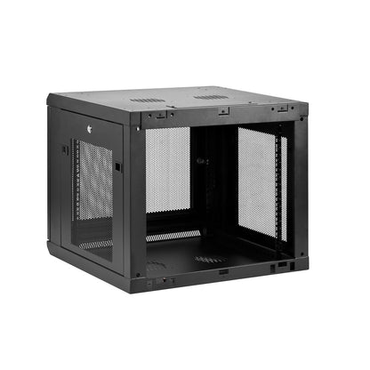 StarTech.com 4-Post 9U Wall Mount Network Cabinet with 1U Shelf, 19" Wall-Mounted Rack