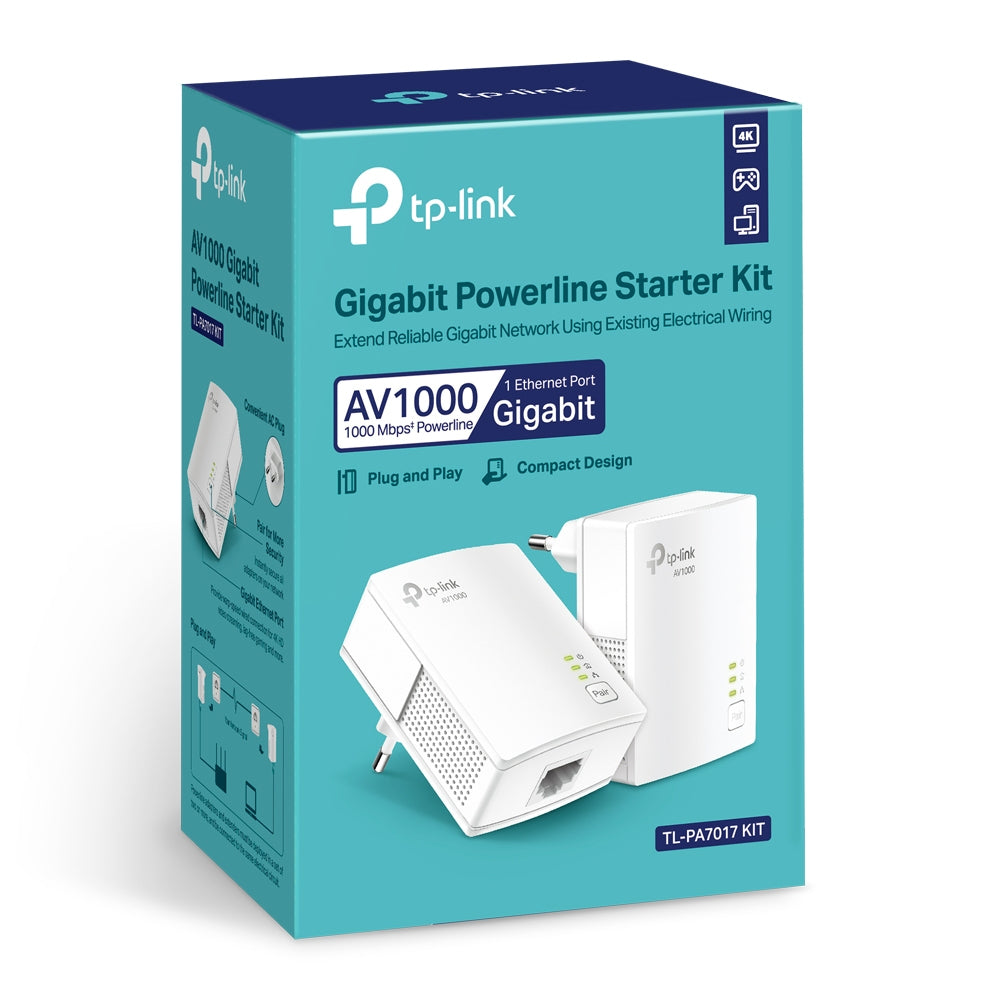 TP-LINK TL-PA7017 KIT PowerLine network adapter 1000 Mbit/s Ethernet LAN White 2