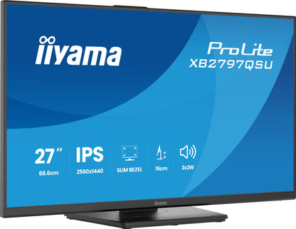iiyama ProLite XB2797QSU-B1 27" QHD IPS Monitor
