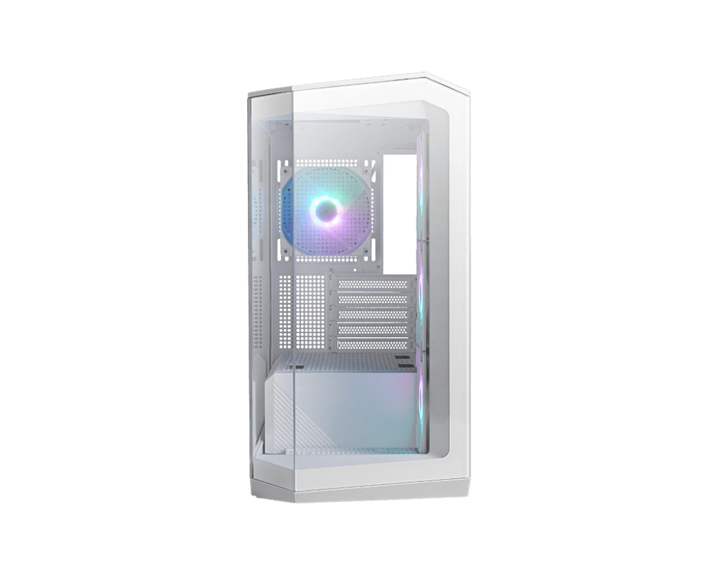 MSI MAG PANO M100R PZ Micro Tower White PC Case