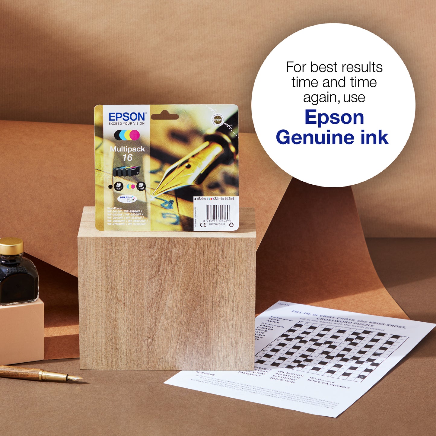 Epson C13T16214012/16 Black Ink Cartridge (175 pages)