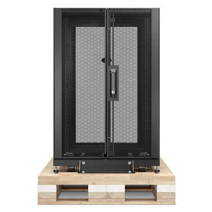APC NetShelter SX, Server Rack Enclosure, 18U, Shock Packaging, Black, 925H x 600W x