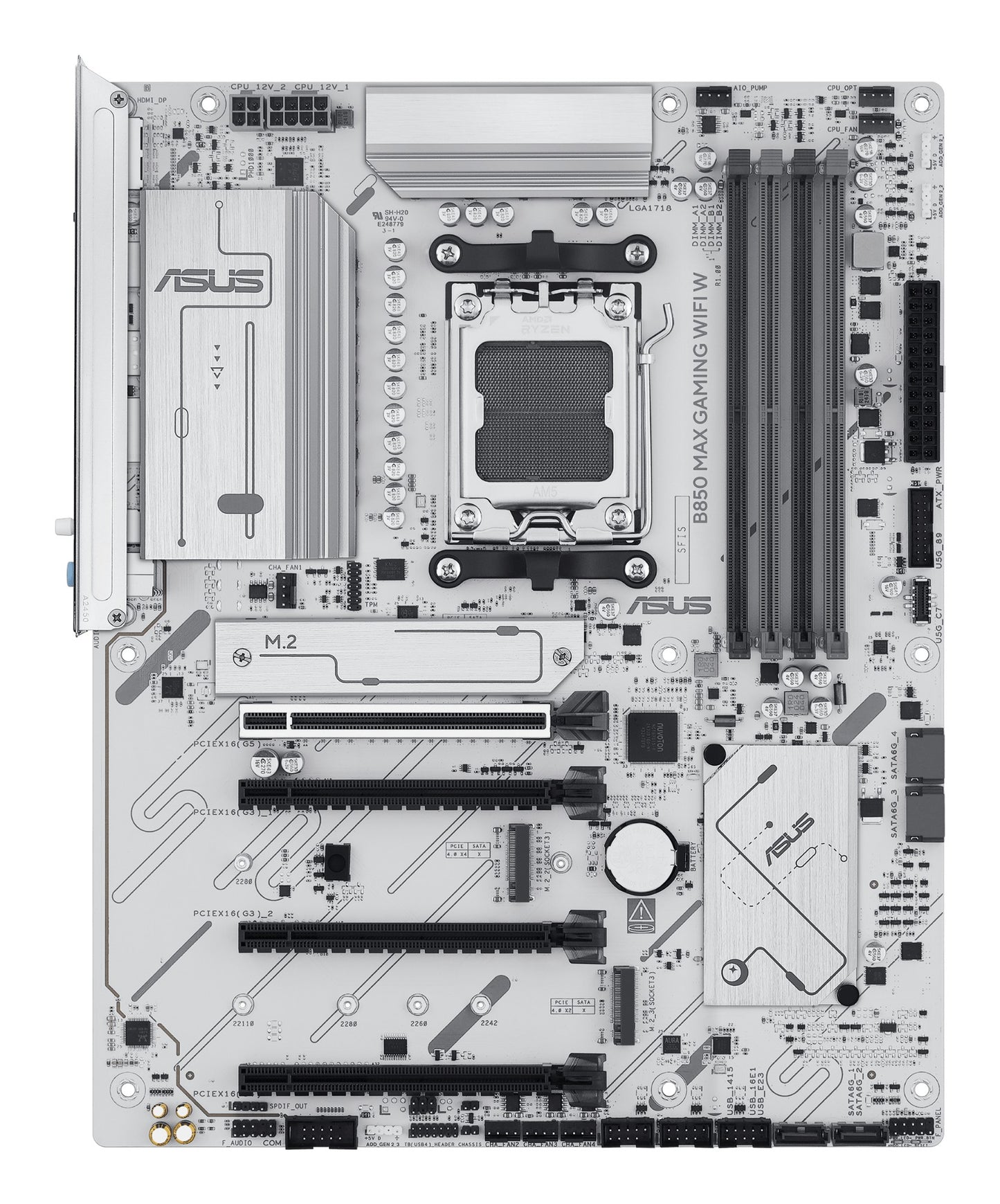 ASUS B850 MAX GAMING WIFI W AMD B850 Socket AM5 ATX Motherboard