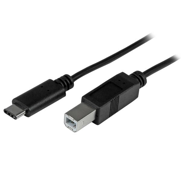 StarTech.com 6.6ft (2m) USB-B to USB-C Cable, Data Cord, USB 2.0, USB-C Data
