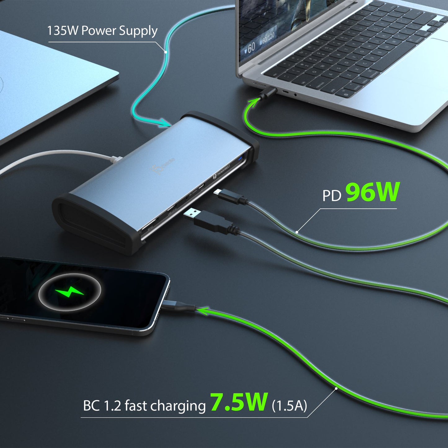 j5create JTD562-FN Thunderbolt 4 Docking Station