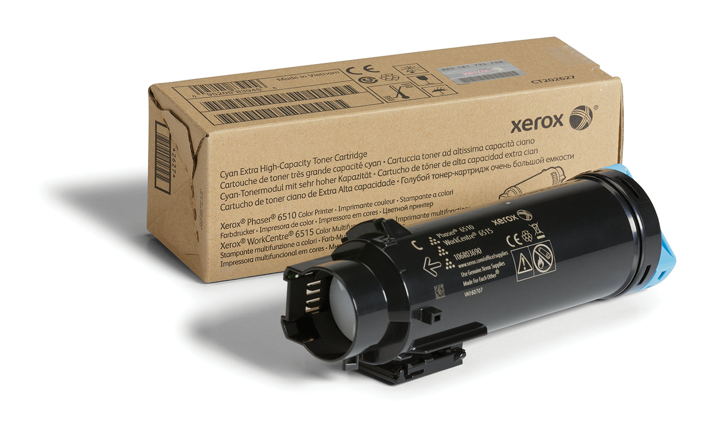 Xerox 106R03690 Cyan Toner Cartridge (4.3K pages, Xerox Phaser 6510)