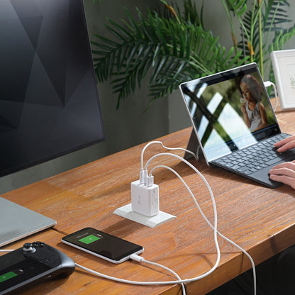 j5create 65W GaN USB-C 3-Port Traveler Charger with changeable AC plugs and USB-C