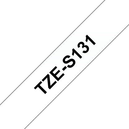 Brother TZE-S131 DirectLabel black on Transparent extra strong 12mm x 8m for Brother Labels