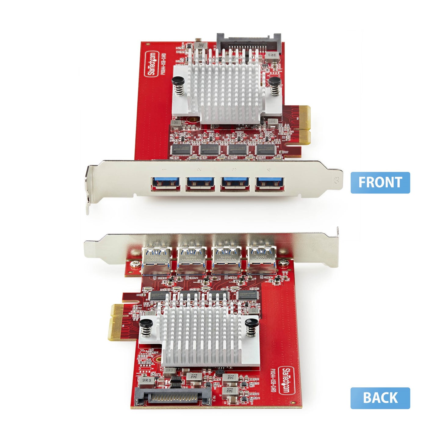 StarTech.com 4-Port USB-A PCIe Card, USB 3.2 10Gbps, PCI Express 3.0 Expansion Card Hub