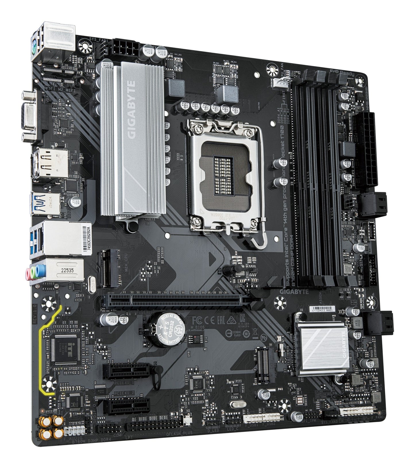Gigabyte B760M D3HP DDR4 Motherboard - Supports Intel Core 14th Gen CPUs, 4+1+1