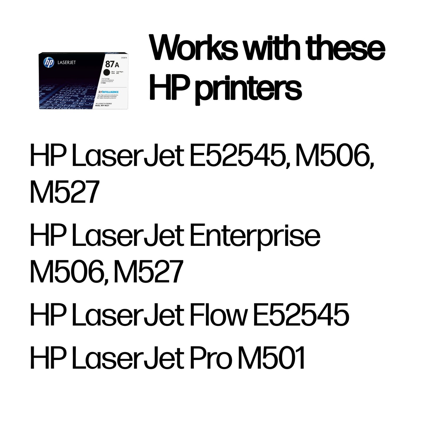 HP CF287A/87A Toner Cartridge (9K pages, HP LaserJet M 506)