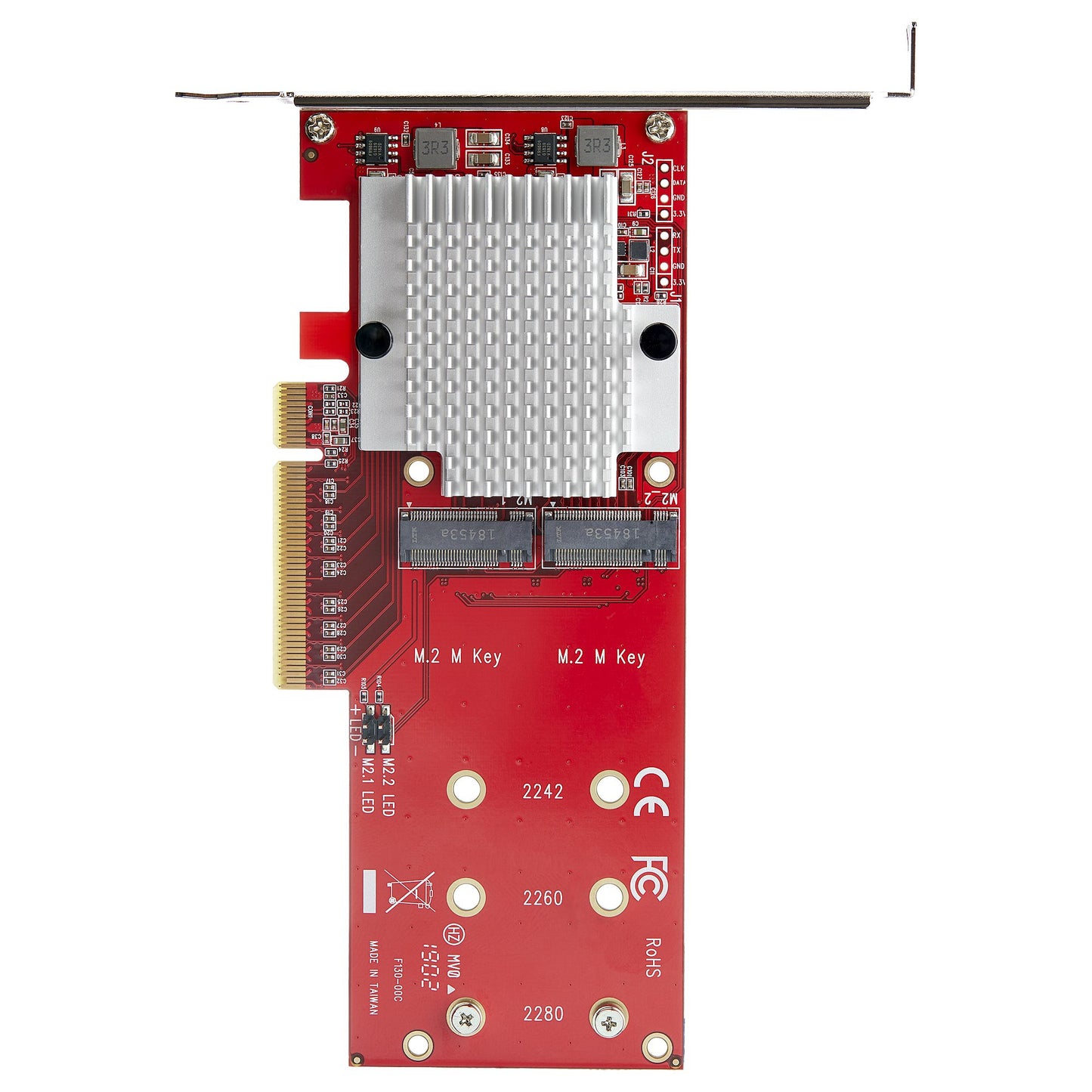 StarTech.com Dual M.2 PCIe SSD Adapter Card - x8 / x16 Dual NVMe or AHCI M.2 SSD to Hub