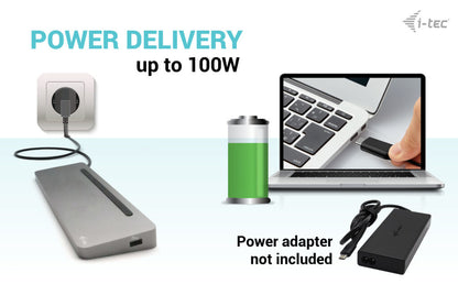 i-tec Metal Ergonomic 3x USB-C Docking Station 100W (T2PDPRO)