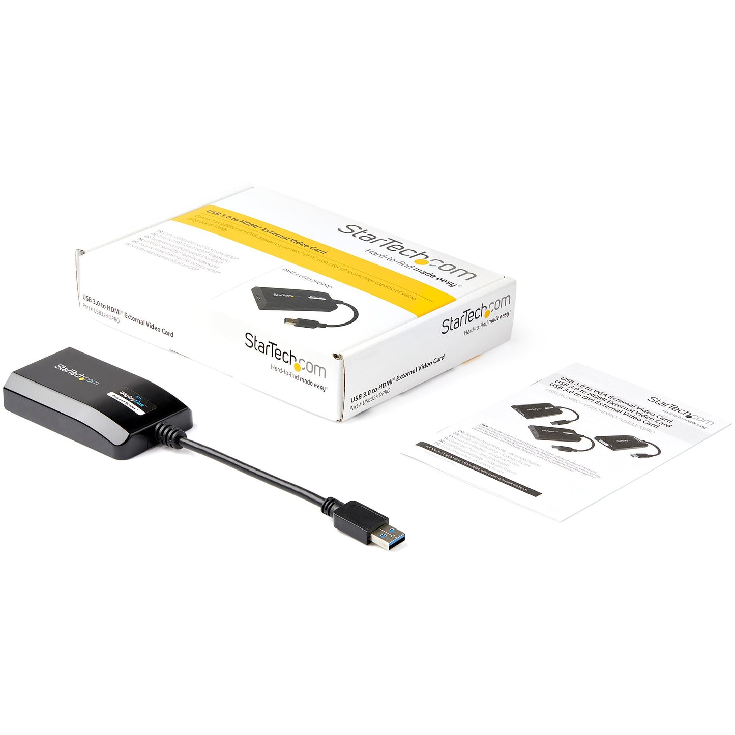 StarTech.com USB 3.0 to HDMI Adapter - DisplayLink Certified - 1080p (1920x1200) Hub