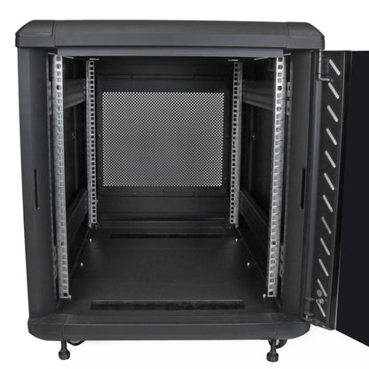 StarTech.com 12U Enterprise-Grade Flat Pack Server Rack Cabinet, 19in Enclosed