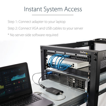 StarTech.com USB Crash Cart Adapter with File Transfer & Video Capture - TAA KVM Switch