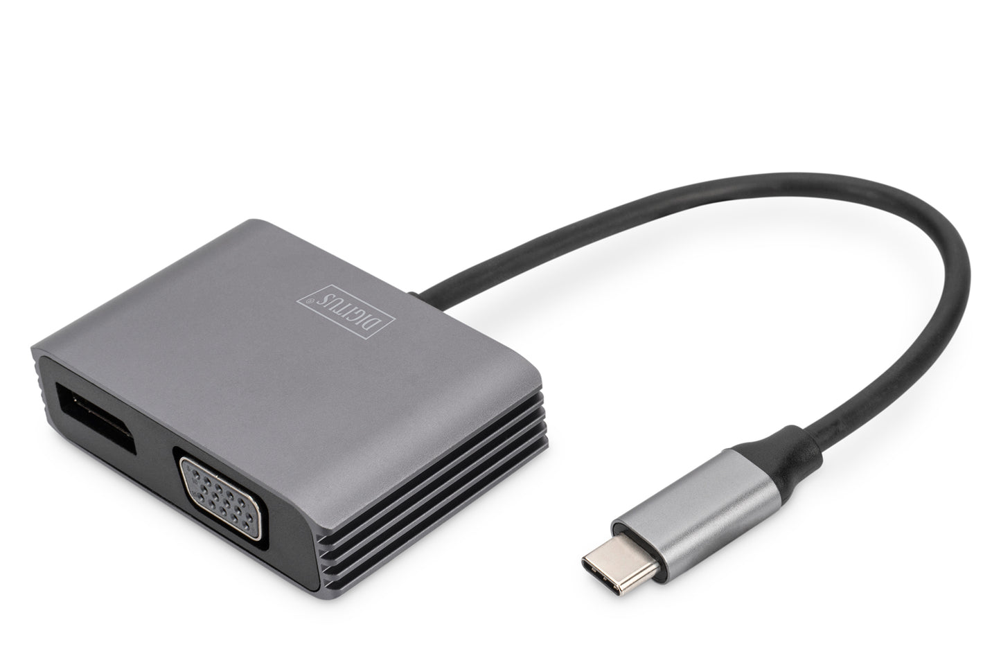 Digitus USB Type-C™ 4K 2-in-1 DisplayPort + VGA Graphics Adapter Hub