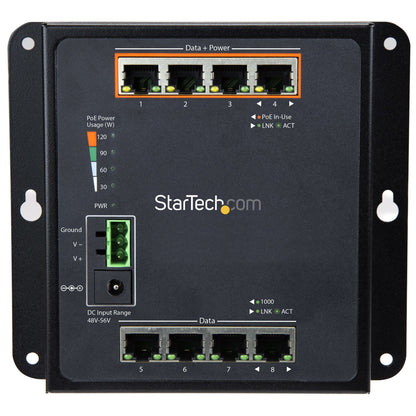 StarTech.com Industrial Switch PoE (81GPOEW)