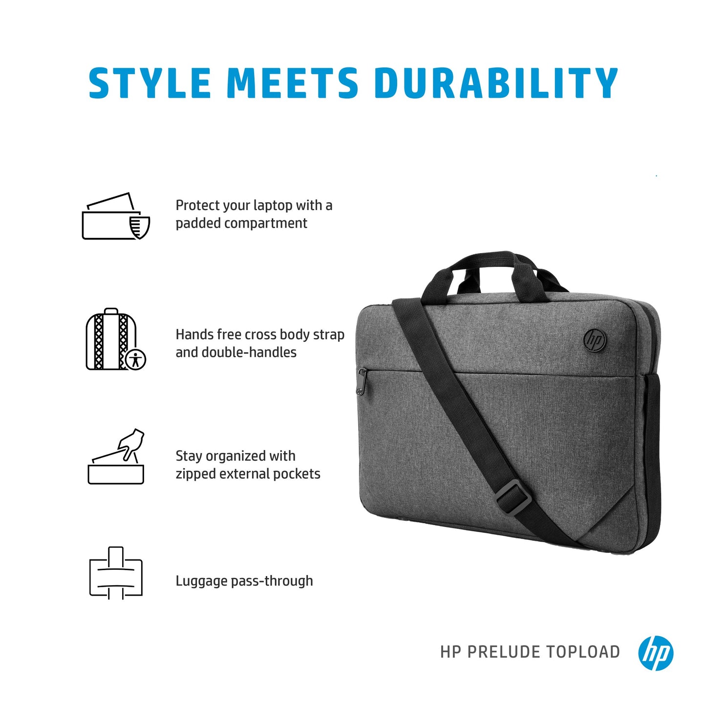 HP Prelude 15.6-inch Topload Laptop Bag