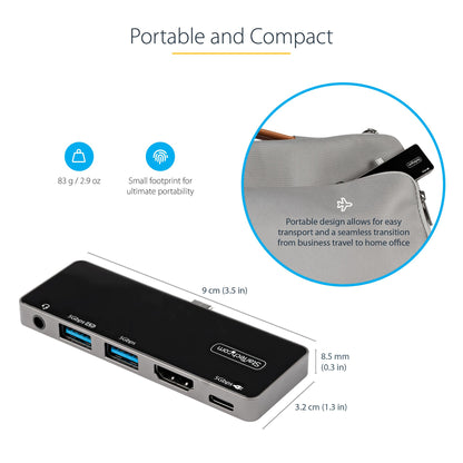 StarTech.com Multiport Adapter 60Hz USB-C Docking Station 100W