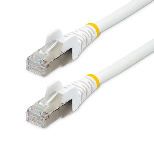 StarTech.com 5m CAT6a Ethernet Cable - White - Low Smoke Zero Halogen (LSZH) - 10GbE