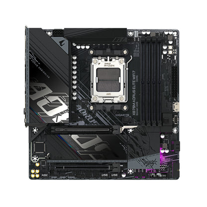 Gigabyte X870M AORUS ELITE WIFI7 Motherboard - Supports AMD Ryzen 9000 CPUs, 14+2+2