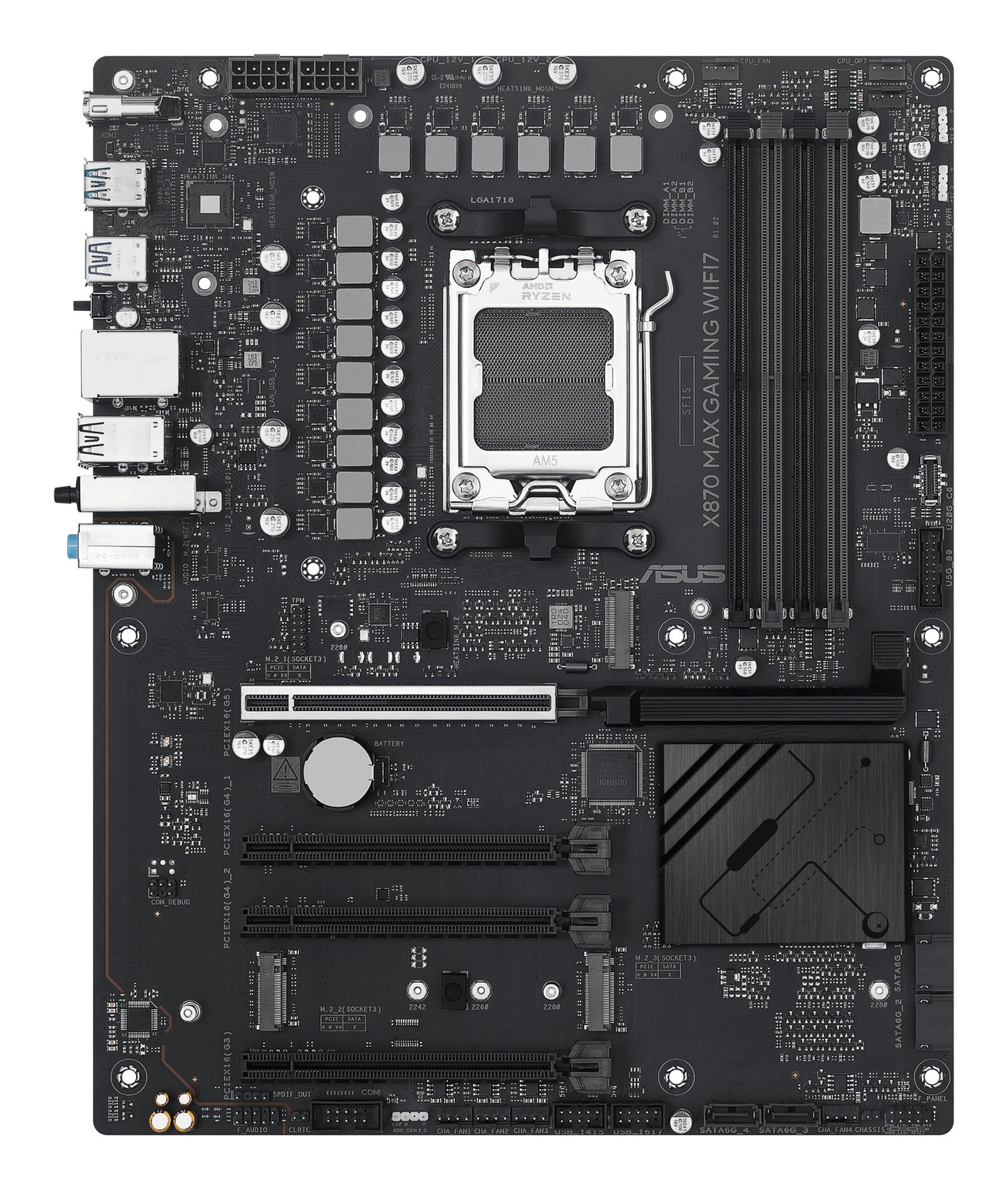 ASUS X870 MAX GAMING WIFI7 AMD X870 Socket AM5 ATX Motherboard