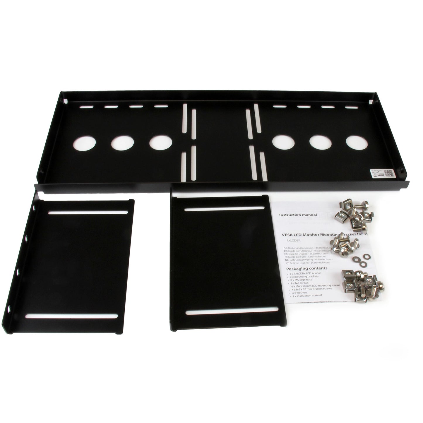 StarTech.com 4U Universal VESA LCD Monitor Mounting Bracket for 19-inch Rack or