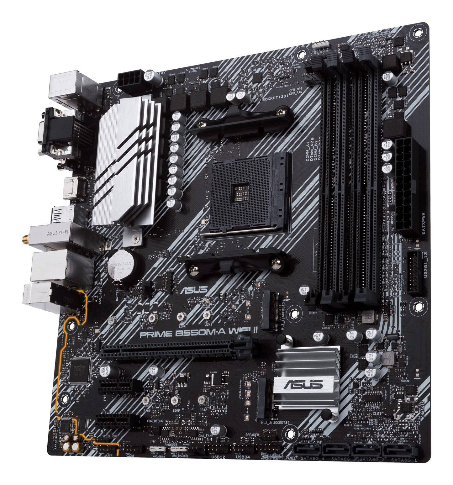 ASUS PRIME B550M-A WIFI II AMD B550 Socket AM4 micro ATX Motherboard