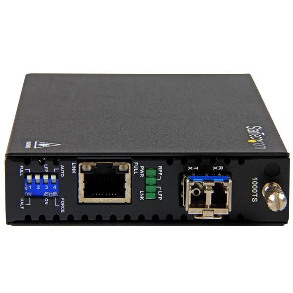 StarTech.com Gigabit Ethernet Copper-to-Fiber Media Converter - SM LC - 20 km Networking