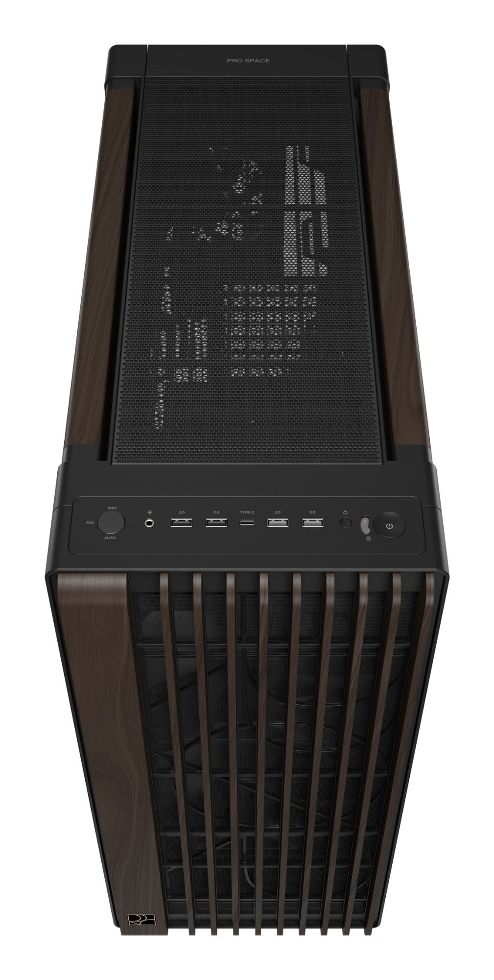 ASUS ProArt PA602 Wood Edition Modern Black - Tempered Glass Panel Midi Tower Black PC Case
