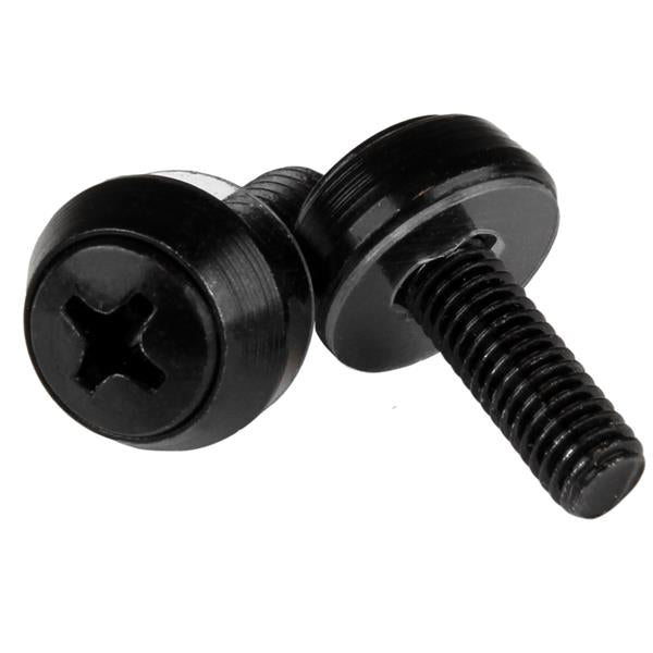 StarTech.com M5 x 12mm - Mounting Screws - 100 Pack, Black Rack