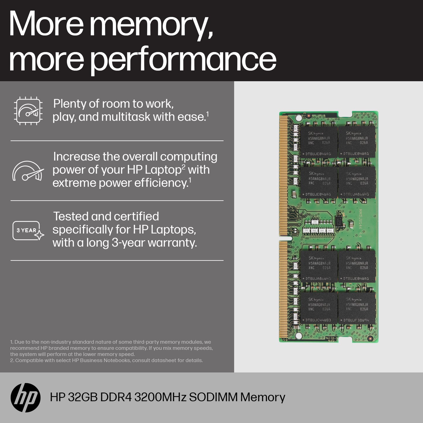 HP 16GB DDR4 3200MT/s SO-DIMM Laptop RAM