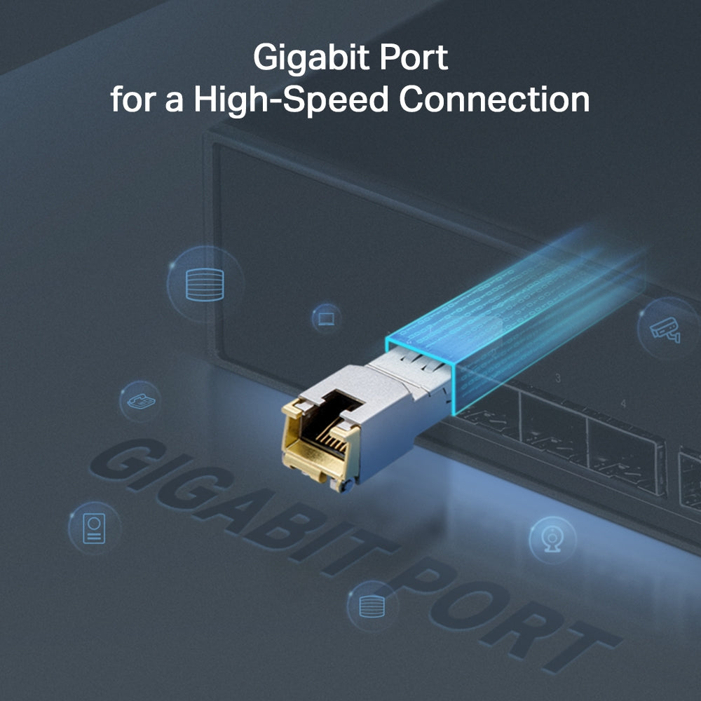 TP-LINK 1000BASE-T RJ45 SFP Module Networking