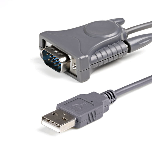 StarTech.com 3ft (91cm) 1-Port USB to Serial Cable, DB9/DB25 RS232 to USB Converter