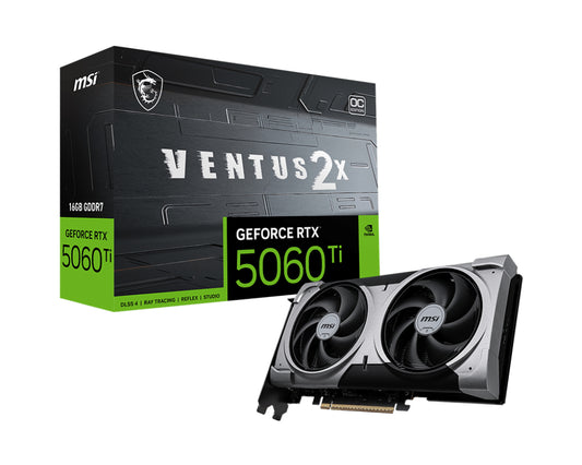 MSI VENTUS GeForce GeForce RTX 5060 TI 16GB GDDR7 OC Graphics Card
