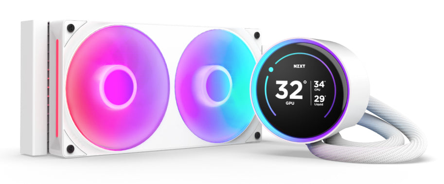 NZXT Kraken Elite 240 RGB Processor All-in-one liquid cooler 12 cm White 1 pc(s) Cooling