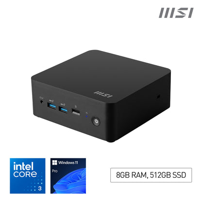 MSI Cubi NUC 1M Core 3 100U 8GB 512GB SSD SFF Desktop PC