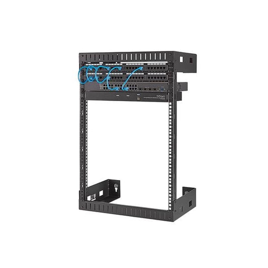 StarTech.com 2-Post 15U Heavy-Duty Wall-Mount Network Rack, 19" Open Frame Server