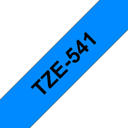 Brother TZE-541 DirectLabel black on blue Laminat 18mm x 8m for Brother P-Touch TZ Labels