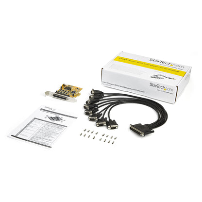 StarTech.com 8-Port PCI Express RS232 Serial Adapter Card, PCIe RS232 Serial Card Hub (X8S1050)