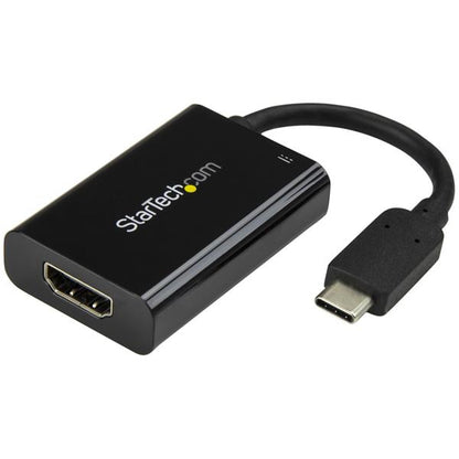StarTech.com USB C to HDMI 2.0 Adapter with Power Delivery - 4K 60Hz USB Type-C to Hub