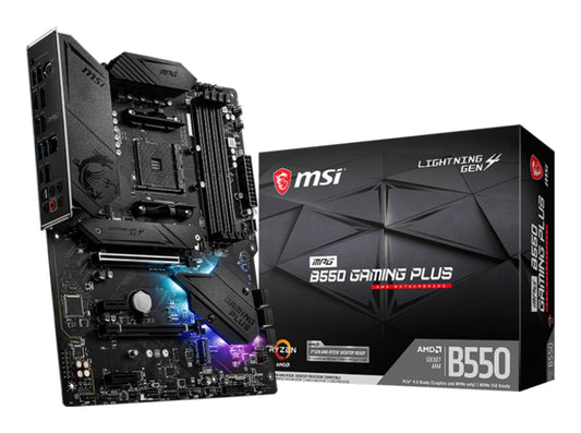 MSI MPG B550 Gaming Plus AMD B550 Socket AM4 ATX Motherboard