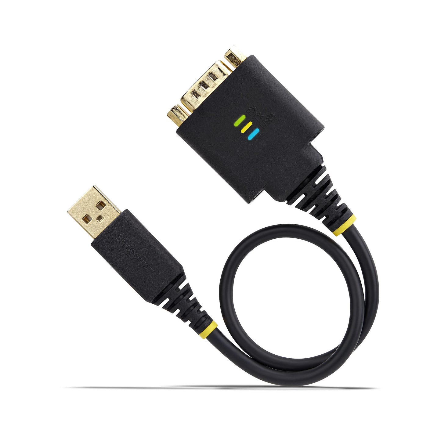 StarTech.com 1ft (30cm) USB to Serial Adapter Cable, COM Retention, Interchangeable