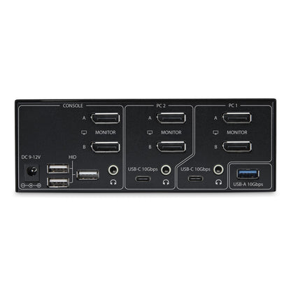 StarTech.com 2-Port Dual-Monitor DisplayPort KVM Switch, 8K 60Hz / 4K 144Hz, DP 1.4