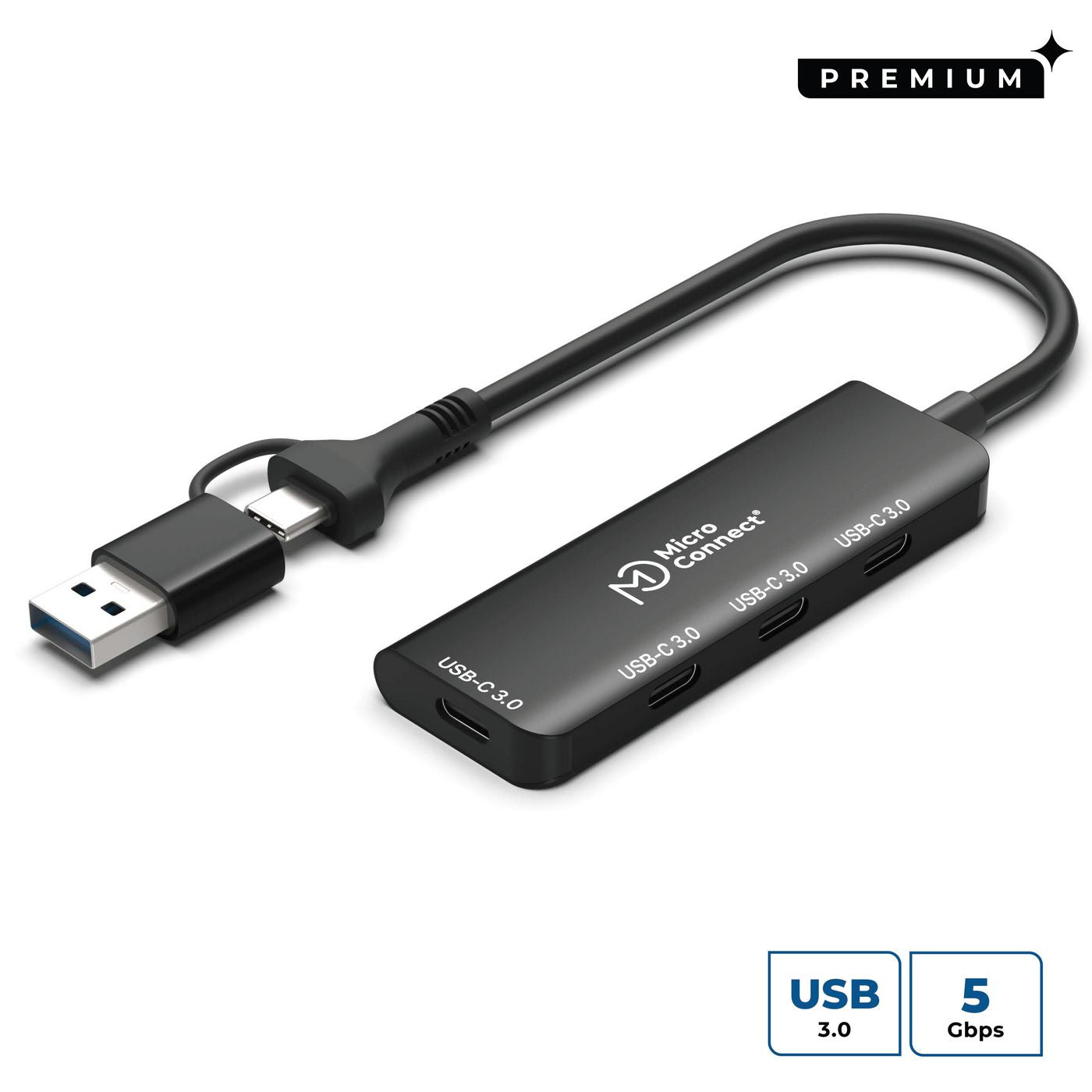 Microconnect UC0070-5G-USB-C-4IN1-C interface hub USB 3.2 Gen 2 (3.1 Gen 2) Type-C