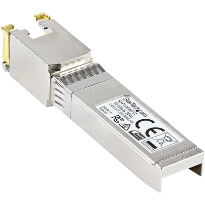 StarTech.com MSA Uncoded SFP+ Module - 10GBASE-T - SFP to RJ45 Cat6/Cat5e - 10GE Gigabit Ethernet SFP+ - RJ-45 30m Networking