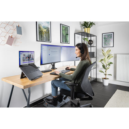 Kensington SmartFit One-Touch Height-Adjustable Dual Monitor Arm Mount