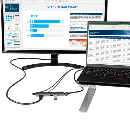 StarTech.com Multiport Adapter Hub USB-C Docking Station 100W